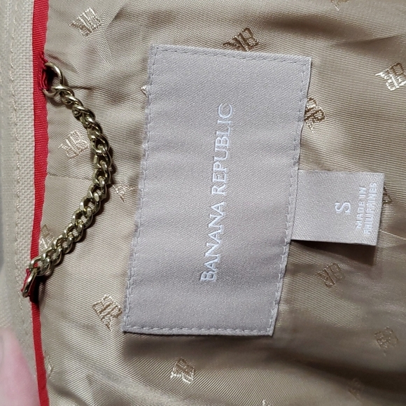 Banana republic double breasted leopard print tan belted jacket coat - Picture 10 of 12